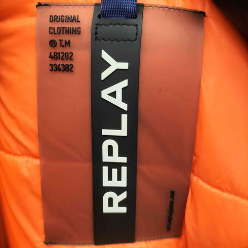 リプレイ REPLAY 中綿 ナイロン フーデッドコート メンズ