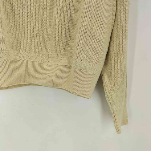 エルエルビーン L.L.Bean 80s USA製 ヘンリーネック コットン長袖ニットセーター メンズ import:L