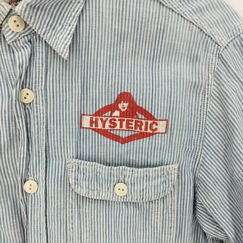 ヒステリックグラマー HYSTERIC GLAMOUR 16SS HEAVY DUTY pt 半袖ワークシャツ メンズ JPN:M