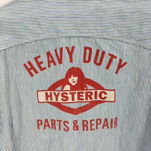 ヒステリックグラマー HYSTERIC GLAMOUR 16SS HEAVY DUTY pt 半袖ワークシャツ メンズ JPN:M