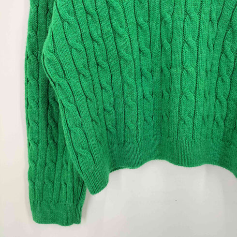 ザラ ZARA Vネック ケーブル ニット セーター レディース import:S