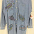 ヒステリックグラマー HYSTERIC GLAMOUR 21SS COMIC LOGO ロングデニムシャツ メンズ FREE