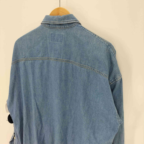 ヒステリックグラマー HYSTERIC GLAMOUR 21SS COMIC LOGO ロングデニムシャツ メンズ FREE