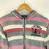 ヒステリックグラマー HYSTERIC GLAMOUR original blues ヒスガール 両面プリント マルチカラーボーダー ニット ジップアップパーカー Y2K メンズ JPN:M