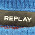 リプレイ REPLAY Wool Blend Brushed Effec ボーダー クルーネック ニット メンズ import:M