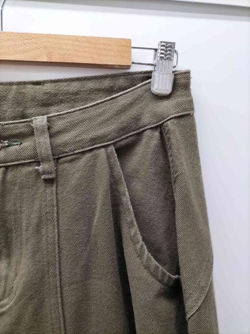 FSB.AREA-3 立体裁断 ワイド カーブ バギー デニム パンツ レディース