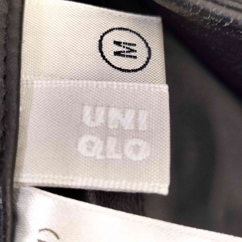ユニクロ UNIQLO レザーハーフコート メンズ