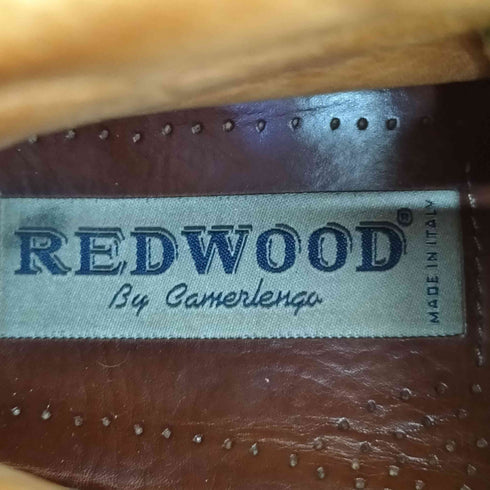 REDWOOD レースアップ プレーントゥ レザーブーツ メンズ