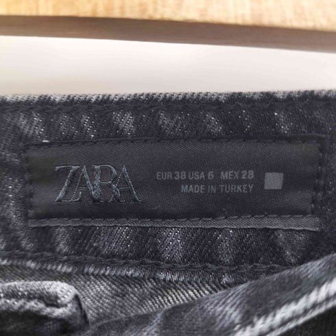 ザラ ZARA ラインストーン ブラック デニム パンツ Y2K レディース 38