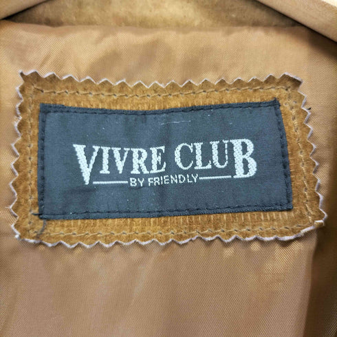 VIVRE CLUB ピッグスキン ヌバックレザー テーラードジャケット メンズ JPN:L