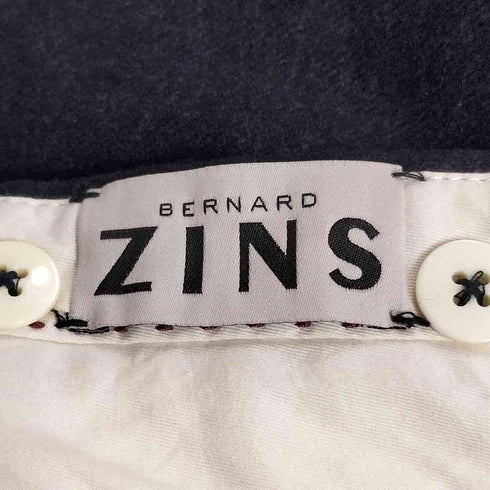 ベルナルドザンス BERNARD ZINS 2タック ウール ボタンフライ スラックス メンズ