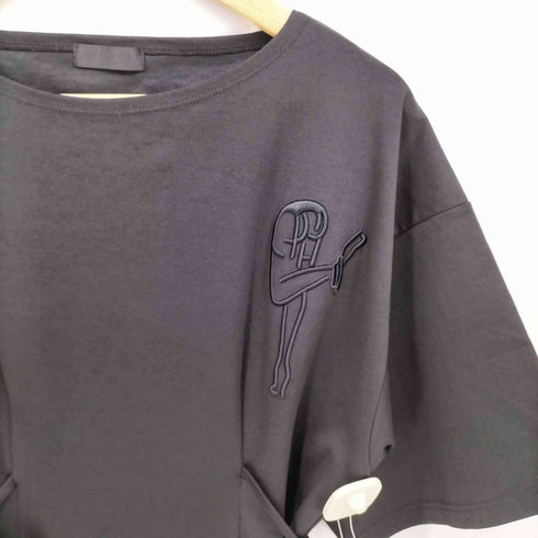 FICTION TOKYO Logo Embroidery Back Slit T One-Piece ロゴ刺繍 バックスリットT ワンピース レディース FREE