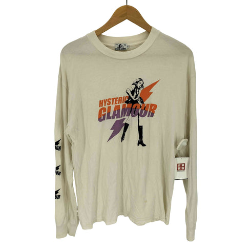 ヒステリックグラマー HYSTERIC GLAMOUR ELECTRIC LADY L/S クルーネック Tシャツ メンズ JPN:M