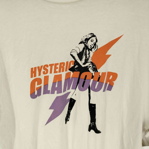 ヒステリックグラマー HYSTERIC GLAMOUR ELECTRIC LADY L/S クルーネック Tシャツ メンズ JPN:M