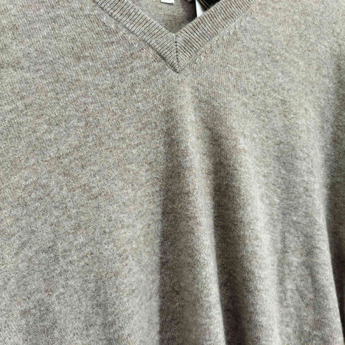 CASHMERE LIFE カシミヤ100% Vネックセーター メンズ JPN:M