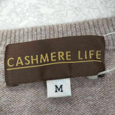 CASHMERE LIFE カシミヤ100% Vネックセーター メンズ JPN:M