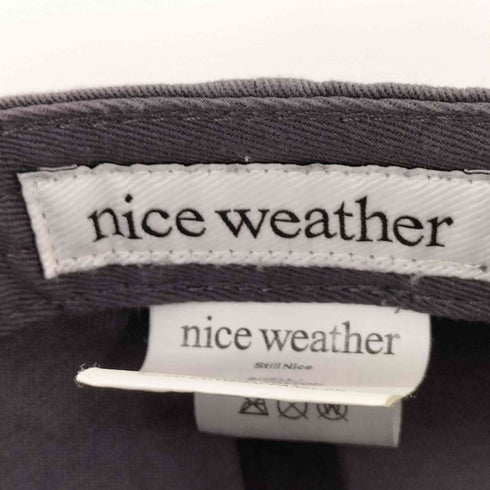 niceweather ナイスウェザー PARISロゴ キャップ メンズ