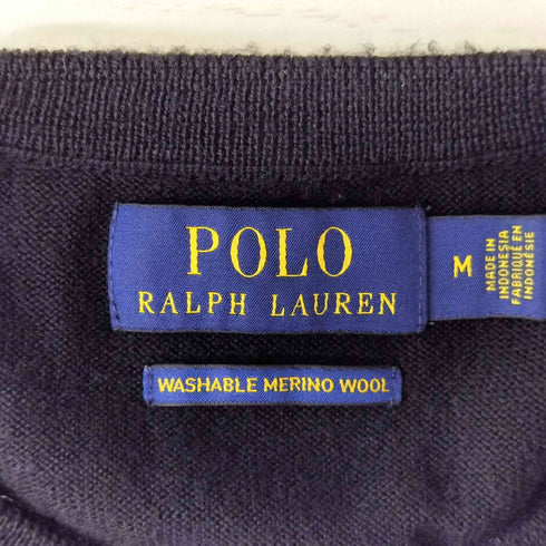 ポロラルフローレン POLO RALPH LAUREN ポニー刺繍 クルーネック ウールニット メンズ import:M