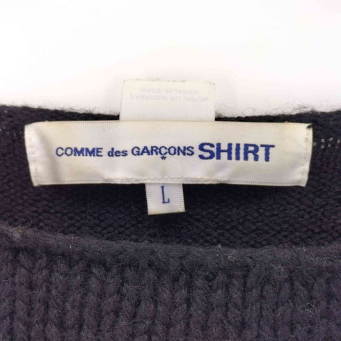 コムデギャルソンシャツ COMME des GARCONS SHIRT ローゲージドッキングニット メンズ import:L
