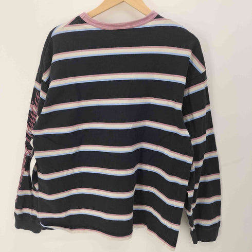 ハフ HUF CO STPIRE[ CREW マルチボーダー クルーネック L/S Tシャツ メンズ import:L