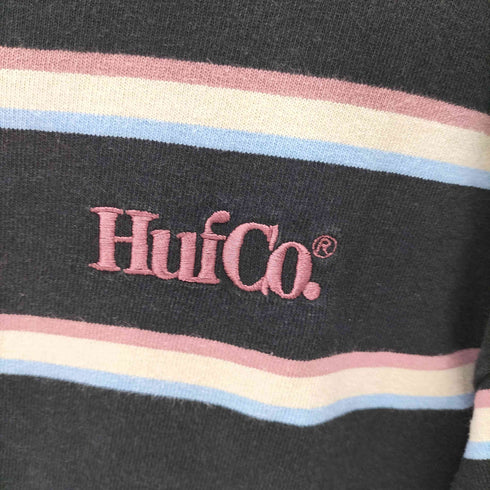 ハフ HUF CO STPIRE[ CREW マルチボーダー クルーネック L/S Tシャツ メンズ import:L