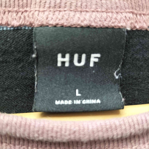 ハフ HUF CO STPIRE[ CREW マルチボーダー クルーネック L/S Tシャツ メンズ import:L