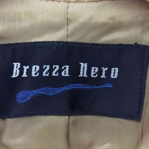 Brezza Nero ヨコ糸アンゴラ100% 凹凸 ペイズリー ステンカラーコート レディース 158