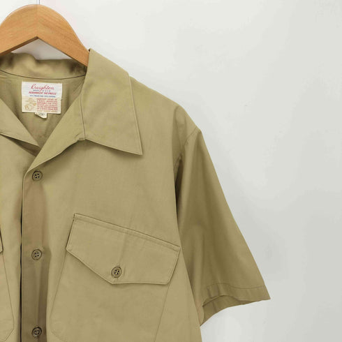 クレイトン CREIGHTON 70S USA製 フラップポケット ワークシャツ メンズ 15 1/2