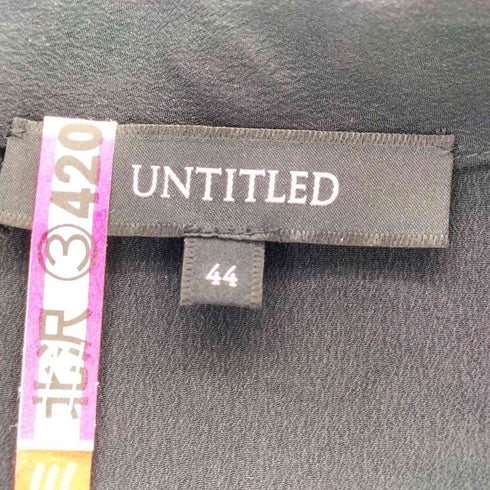 アンタイトル UNTITLED ボウタイ フレア ロングワンピース レディース 44