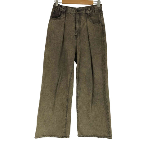 ジーナシス JEANASIS タックワイドデニムパンツ レディース JPN:M