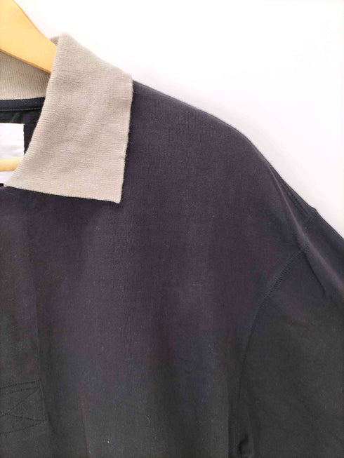 エムエイチエル MHL. MARGARET HOWELL マーガレットハウエル 25SS AIR COTTON JERSEY エアー コットン ジャージー ロング ポロシャツ メンズ import:M