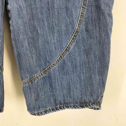 ibyhooli デザイン バギーデニムパンツ レディース