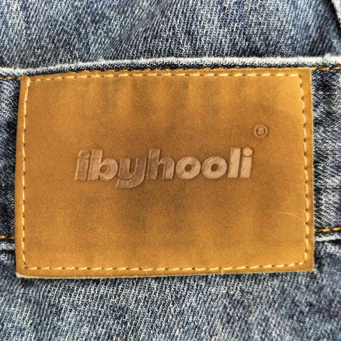 ibyhooli デザイン バギーデニムパンツ レディース