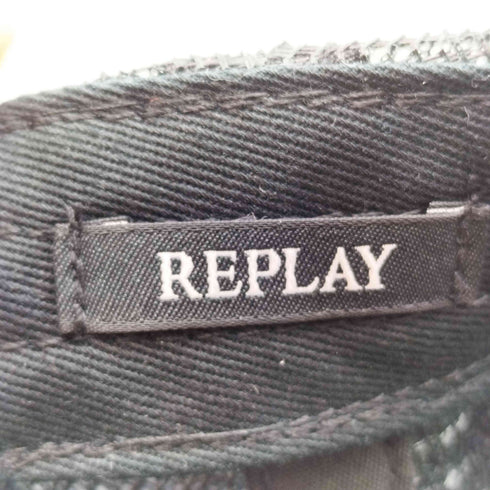 リプレイ REPLAY ウールチェック パッチ キャップ メンズ UNIC