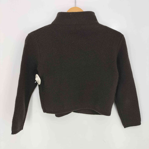 マックスマーラ MAX MARA 白タグ カシミヤ混 ウール 鹿の子編みニットジャケット レディース import:S