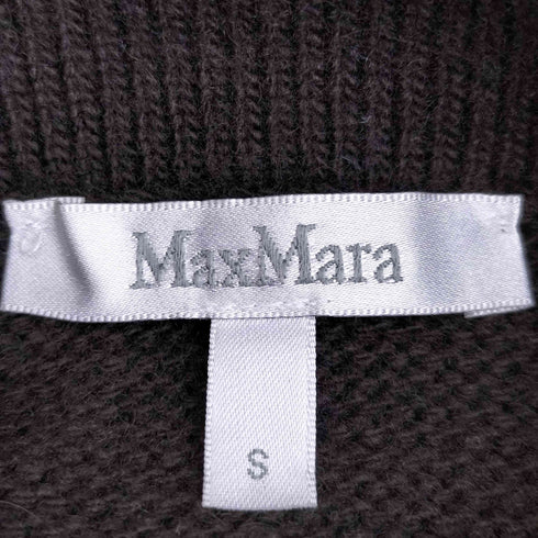 マックスマーラ MAX MARA 白タグ カシミヤ混 ウール 鹿の子編みニットジャケット レディース import:S