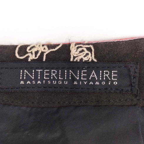 INTERLINEAIRE 刺繍デザインスカート レディース