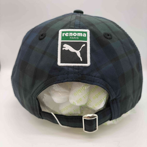 プーマ PUMA ×renoma golf RXP ブラックウォッチ ロゴ キャップ メンズ 56-59cm