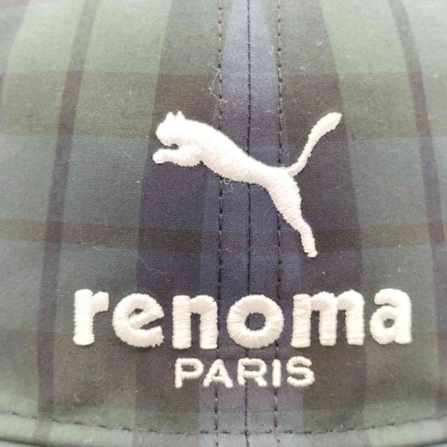 プーマ PUMA ×renoma golf RXP ブラックウォッチ ロゴ キャップ メンズ 56-59cm