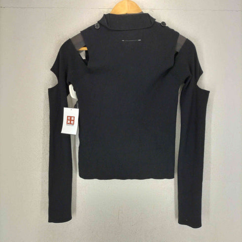 エムエムシックスメゾンマルジェラ MM6 Maison Margiela 21AW オフショルダー プルオーバー ニット セーター レディース M