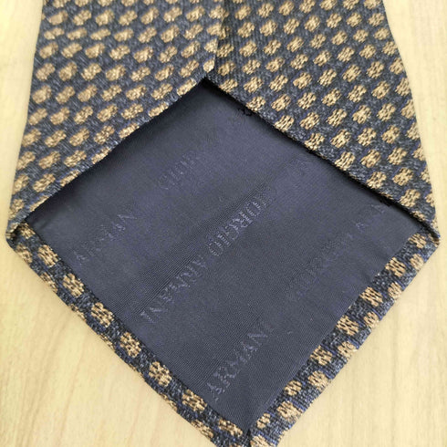 ジョルジオアルマーニ Giorgio Armani 総柄 シルク ネクタイ メンズ