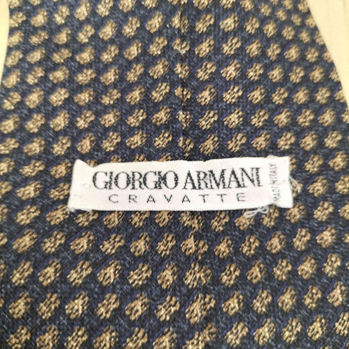 ジョルジオアルマーニ Giorgio Armani 総柄 シルク ネクタイ メンズ