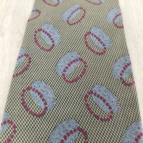 ジョルジオアルマーニ Giorgio Armani 総柄 シルク ネクタイ メンズ