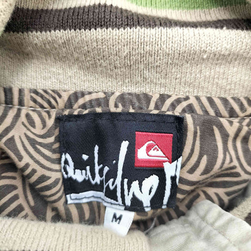 クイックシルバー Quiksilver 00s ロゴ刺繍 裏地総柄 スイングトップ メンズ JPN:M