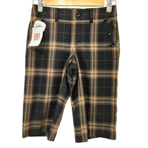 バーバリーロンドン BURBERRY LONDON ウール チェック ショーツ レディース JPN:36