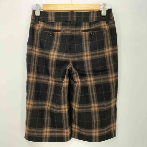 バーバリーロンドン BURBERRY LONDON ウール チェック ショーツ レディース JPN:36