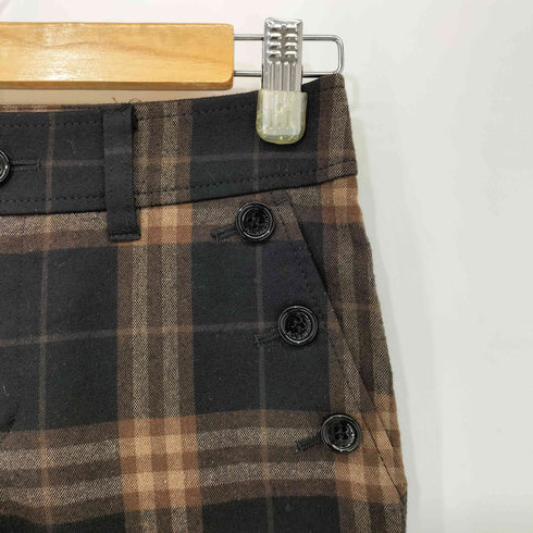 バーバリーロンドン BURBERRY LONDON ウール チェック ショーツ レディース JPN:36