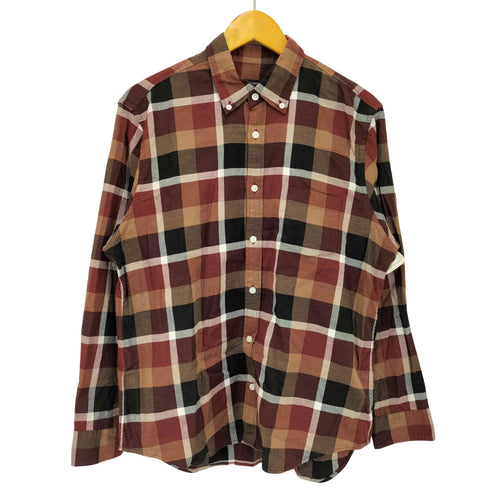 ブラックレーベルクレストブリッジ BLACK LABEL CRESTBRIDGE マルチチェック ボタンダウン 長袖 シャツ メンズ LL