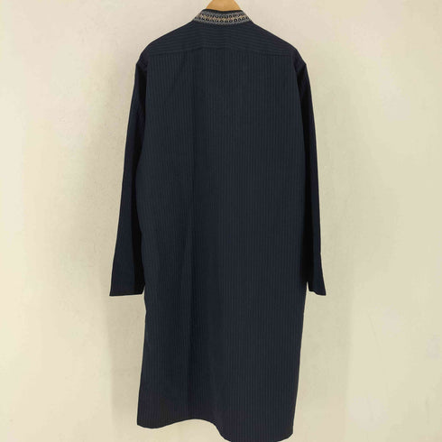 ARSHAD アルシャード ビジュー スタンドカラー プルオーバー チェック シャツ ワンピース レディース XL