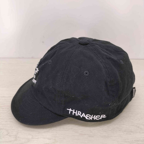 スラッシャーマガジン THRASHER MAGAZINE 刺繍 ショートバイザーキャップ メンズ